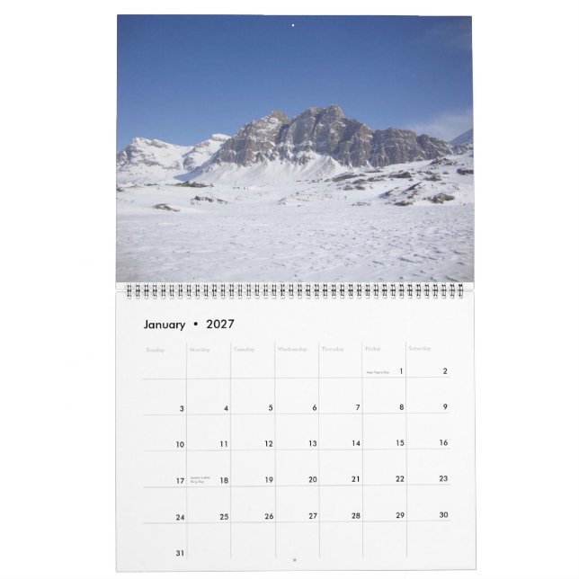 Calendário dos Alpes Suíços 2014 (Jan 2027)