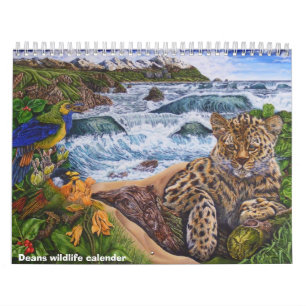 calendário dos animais selvagens dos decanos de