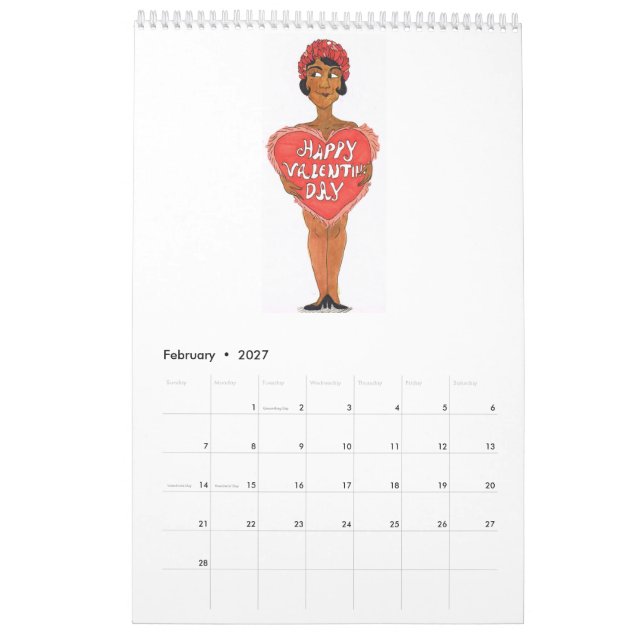 Calendário dos artistas (Fev 2027)