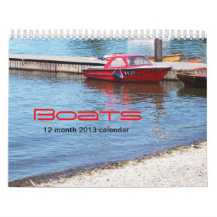 Calendário dos barcos