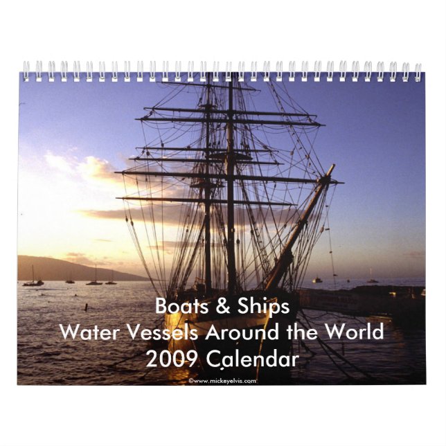 Calendário dos barcos & dos navios 2009 (Capa)