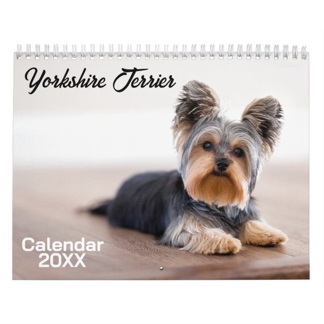 Calendário dos Cachorros de Yorkshire Terrier 2026 (Capa)