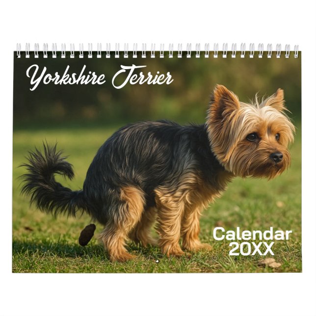 Calendário dos Cachorros de Yorkshire Terrier 2026 (Capa)