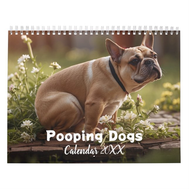 Calendário dos Cães Pooping 2026 (Capa)