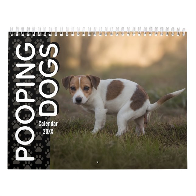 Calendário dos Cães Pooping 2026 (Capa)