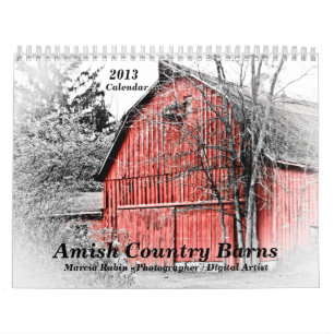 Calendário dos celeiros 2013 do país de Amish