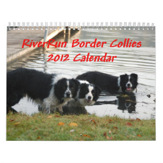 Calendário dos Collies de beira 2012 de RiverRun