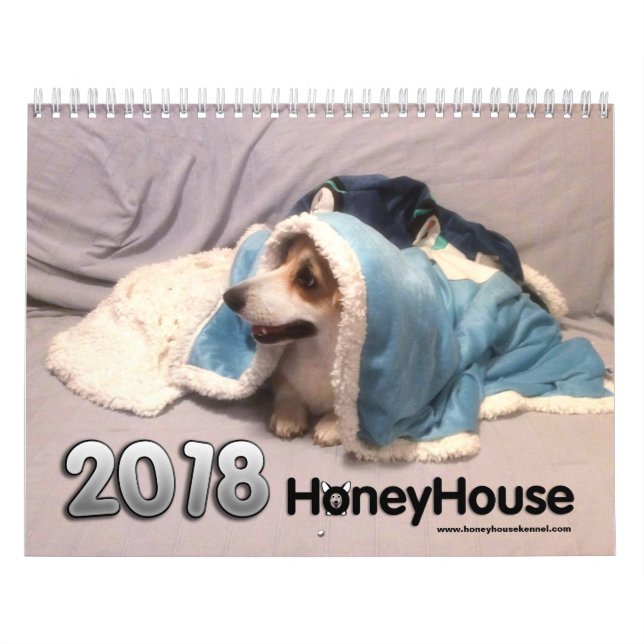 Calendário dos Corgis de HoneyHouse para 2018 (Capa)