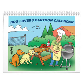 Calendário dos desenhos animados do cão