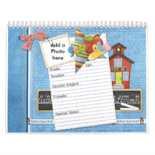 Calendário dos dias escolares