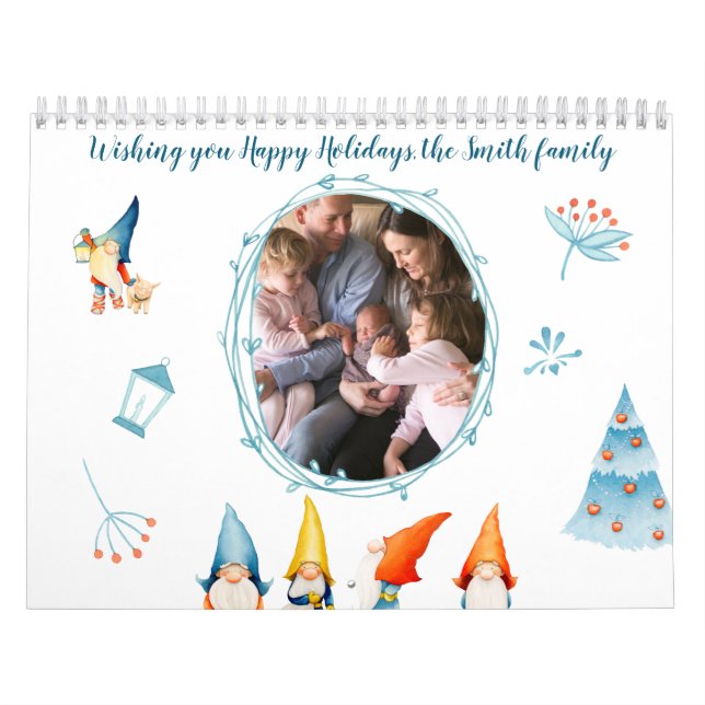 Calendário dos elfos de Natal com fotos (Capa)