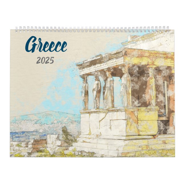 Calendário dos esboços na Grécia 2025 (Capa)