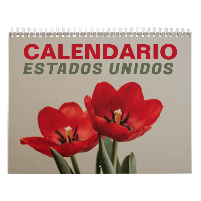 Calendário dos EUA com os federais | Espanhol EUA  (Capa)