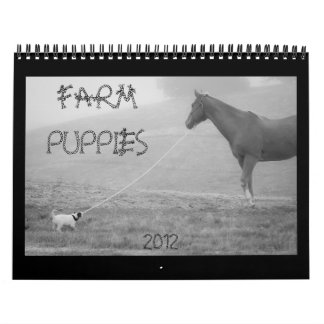Calendário dos filhotes de cachorro da fazenda