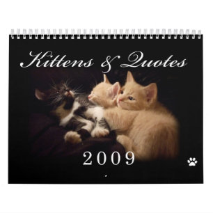 Calendário dos gatinhos & das citações 2009