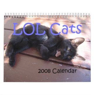 Calendário dos gatos 2008 de LOL