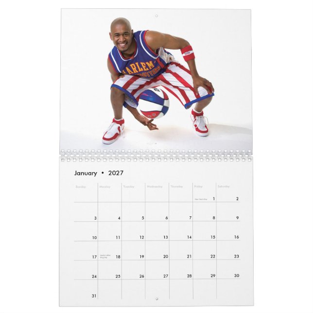 Calendário dos GlobeTrotters de Harlem (Jan 2027)