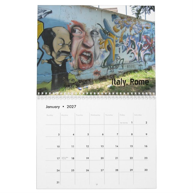 Calendário dos grafites (Jan 2027)