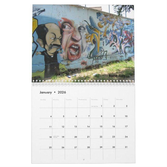 Calendário dos grafites (Jan 2026)