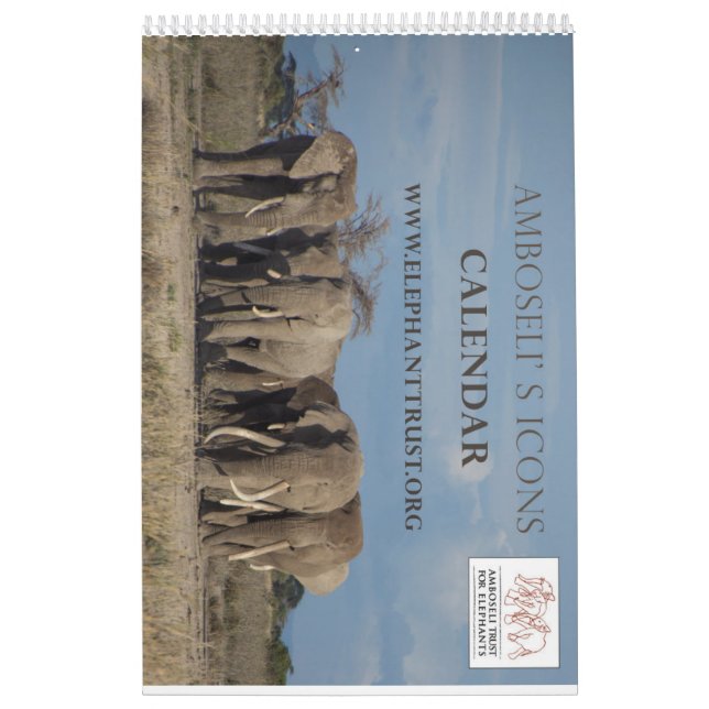 Calendário dos ícones de Amboseli (Capa)