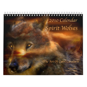 Calendário dos lobos 2010 do espírito