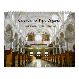 Calendário dos Órgãos de Pipe e onde vivem