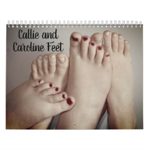 Calendário dos Pés Callie e Caroline