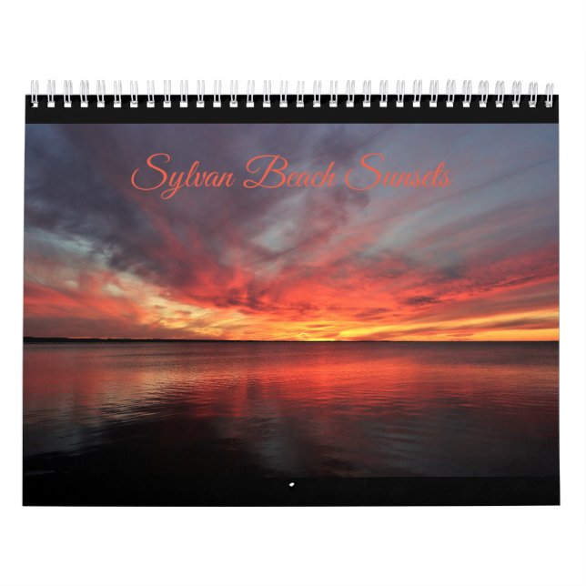 Calendário dos Pôrs do sol de praia Sylvan (Capa)