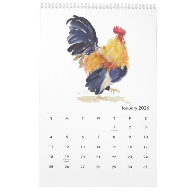 Calendário dos Roosters 2023 (Jan 2026)