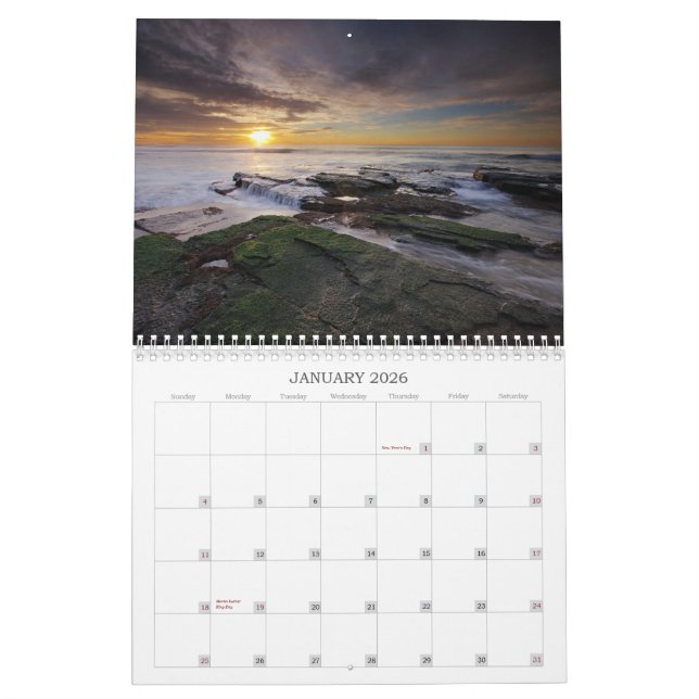 Calendário dos Seascapes (Jan 2026)