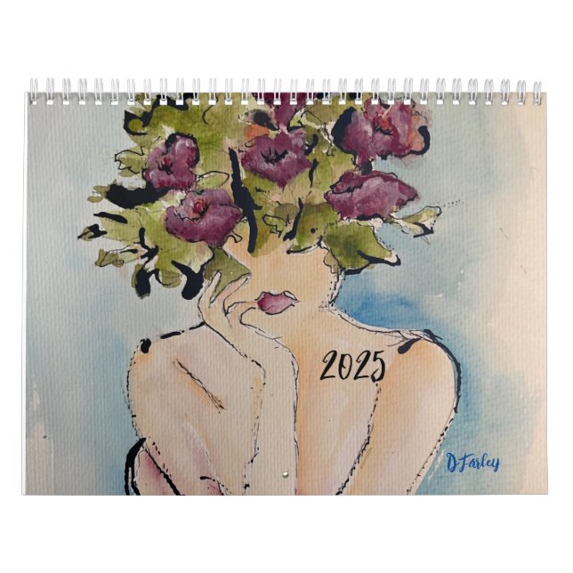 Calendário dos Sonhos de Flor Selvagem 2025 (Capa)