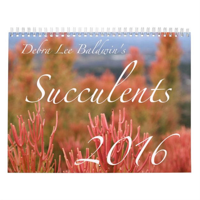 Calendário dos Succulents 2016 por Debra Lee (Capa)
