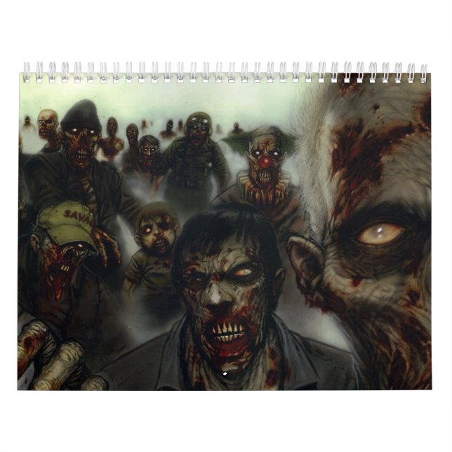 Calendário dos zombis do Dia das Bruxas (Capa)