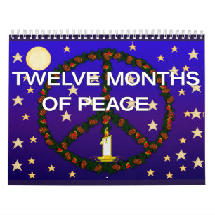 Calendário Doze meses da paz