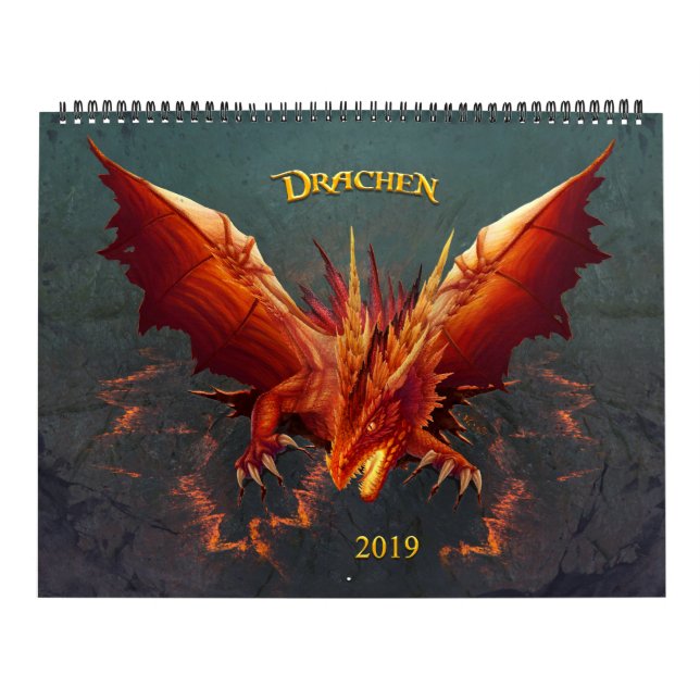 Calendário Dragão calendário, Dragon Calendar, (36cm x 28cm) (Capa)