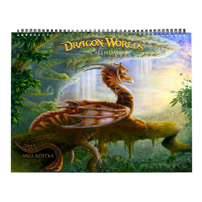 Calendário Dragon Worlds Calendar 2021 Kalender (Capa)