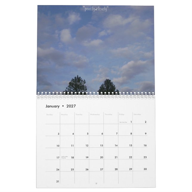 Calendário dramático 2009 da natureza (Jan 2027)