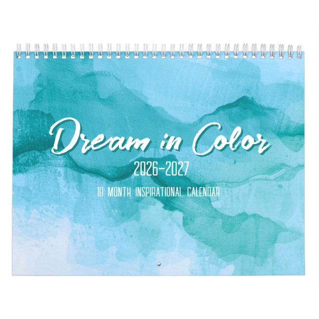 Calendário Dream in Color 18-Month Inspirational Calendar (Capa)