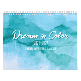 Calendário Dream in Color 18-Month Inspirational Calendar
