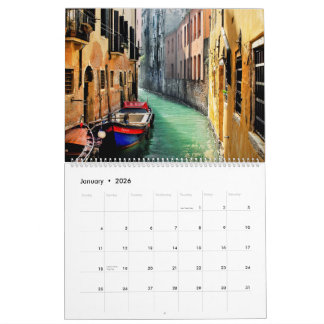 Calendário DREAM OF VENICE 2026 Calendar