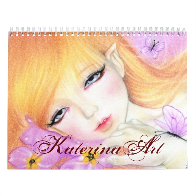 Calendário Dreamy Doll Beauties 2014 Calendar de Katerina Art (Capa)