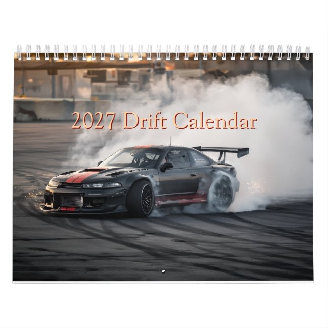 Calendário Drift Car Calendar (Capa)