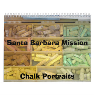 Calendário DSC00510, retratos de Santa Barbara MissionChalk