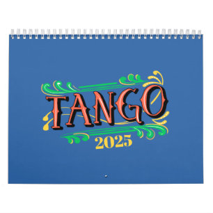 Calendário Duas Páginas Média SOMENTE Arte Tango 2025