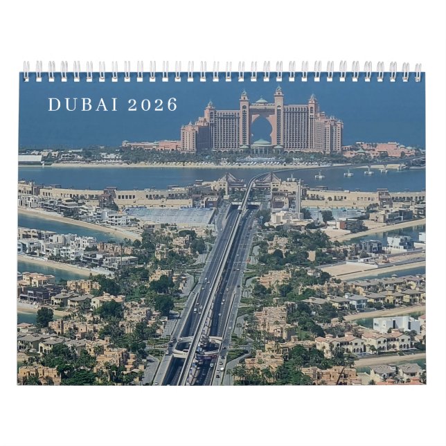 Calendário Dubai 2026 calendar (Capa)