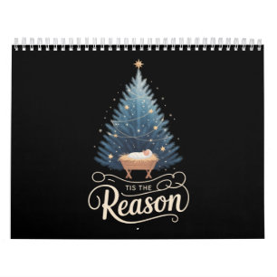 Calendário É a Razão Bíblia de Natal Religioso Cristão