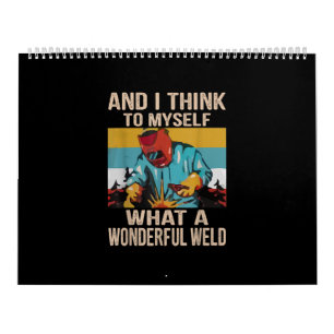 Calendário E Eu Penso Para Mim Mesmo Que Vintage Maravilhosa.