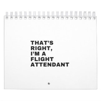 CALENDÁRIO É ISSO QUE EU SOU UM ATENDENTE DE VOO