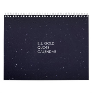 Calendário E.J. Gold Quote Calendar
