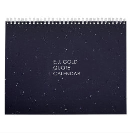 Calendário E.J. Gold Quote Calendar